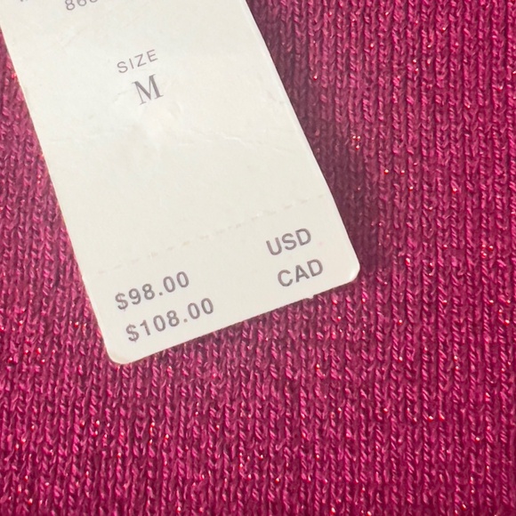 NWT MAEVE by Anthropologie sweater M bell sleeve square neck metallic holidays - Picture 6 of 8